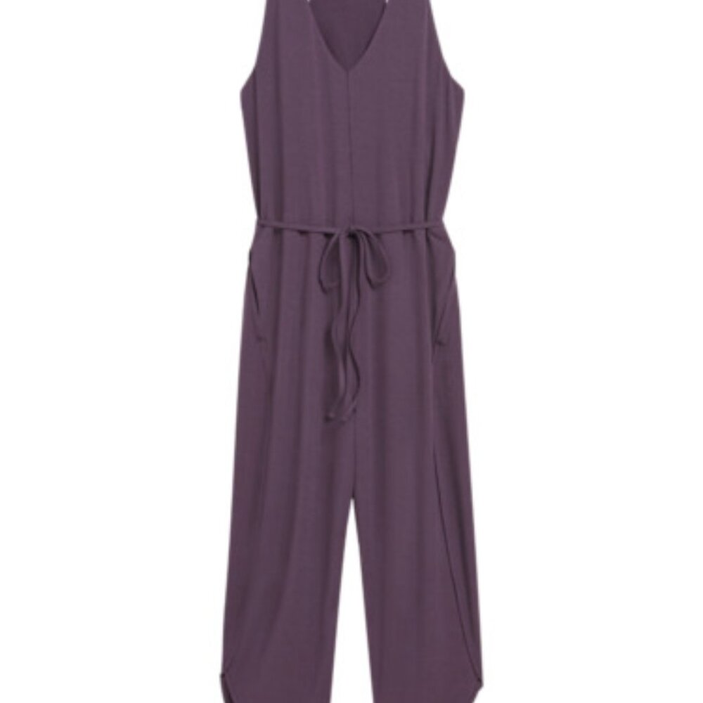 Athleta Flow with it romper purple